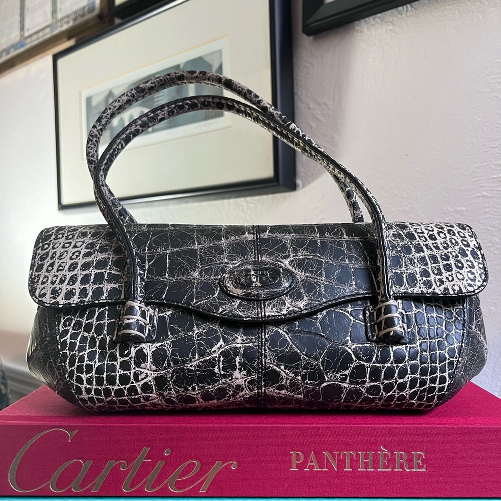 Tod’s Alligator Corniche Wave Bag